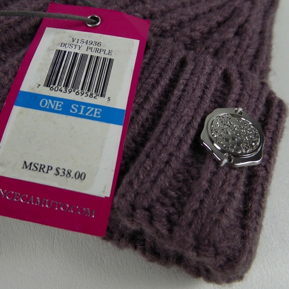 Vince Camuto Cable Knit PomPom Beanie Hat Bundle - Picture 4 of 15
